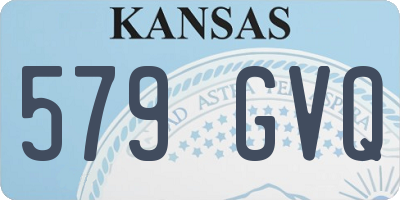 KS license plate 579GVQ