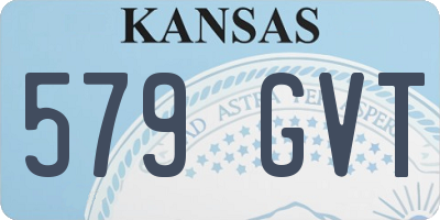 KS license plate 579GVT