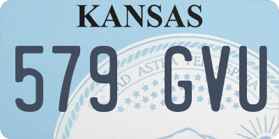 KS license plate 579GVU