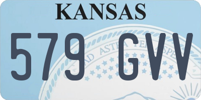 KS license plate 579GVV