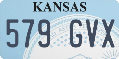 KS license plate 579GVX