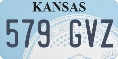 KS license plate 579GVZ