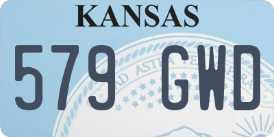 KS license plate 579GWD
