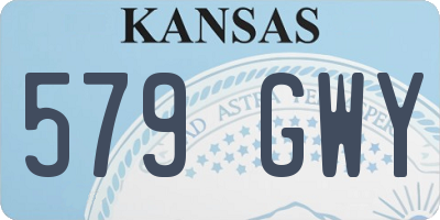 KS license plate 579GWY