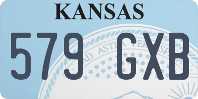 KS license plate 579GXB