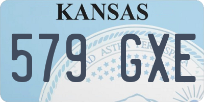 KS license plate 579GXE