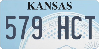 KS license plate 579HCT