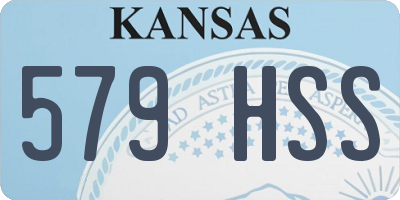 KS license plate 579HSS