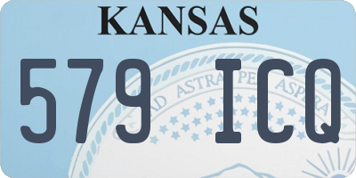 KS license plate 579ICQ