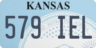 KS license plate 579IEL