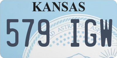 KS license plate 579IGW