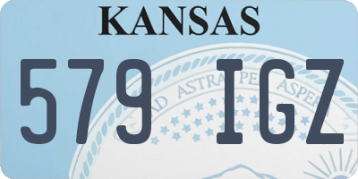 KS license plate 579IGZ