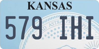 KS license plate 579IHI