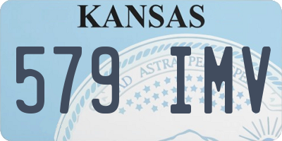 KS license plate 579IMV