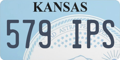 KS license plate 579IPS