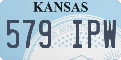 KS license plate 579IPW