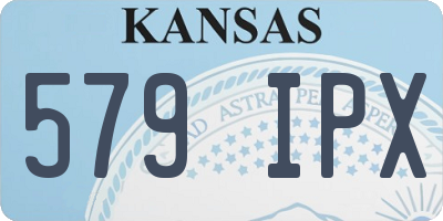KS license plate 579IPX