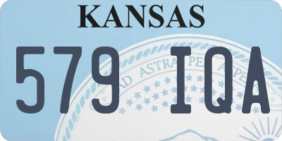 KS license plate 579IQA
