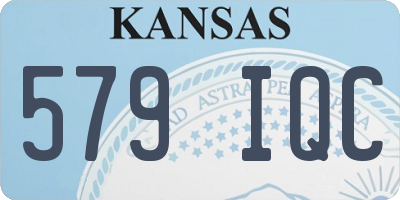 KS license plate 579IQC
