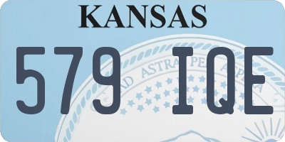 KS license plate 579IQE