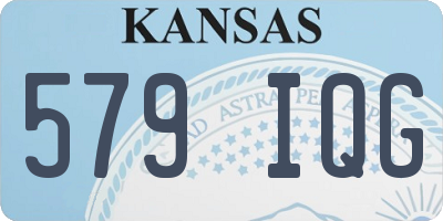 KS license plate 579IQG