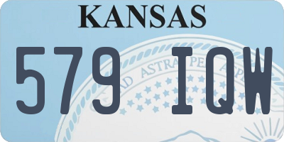 KS license plate 579IQW
