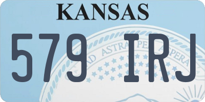 KS license plate 579IRJ