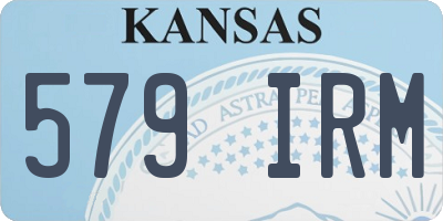 KS license plate 579IRM