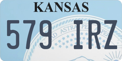 KS license plate 579IRZ