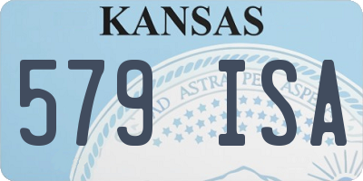 KS license plate 579ISA