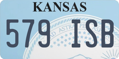 KS license plate 579ISB