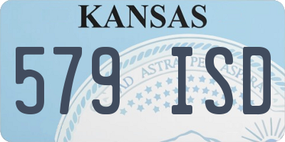 KS license plate 579ISD