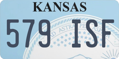 KS license plate 579ISF