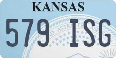 KS license plate 579ISG