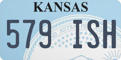 KS license plate 579ISH