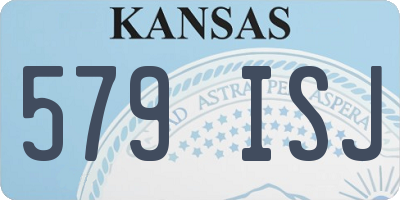 KS license plate 579ISJ