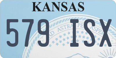 KS license plate 579ISX