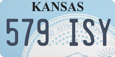 KS license plate 579ISY