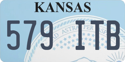 KS license plate 579ITB