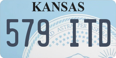 KS license plate 579ITD