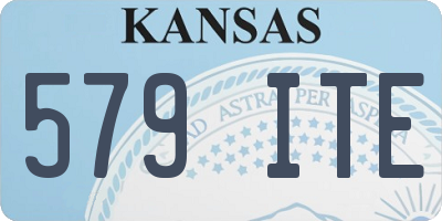 KS license plate 579ITE