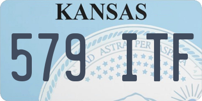 KS license plate 579ITF