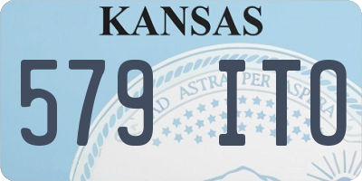 KS license plate 579ITO