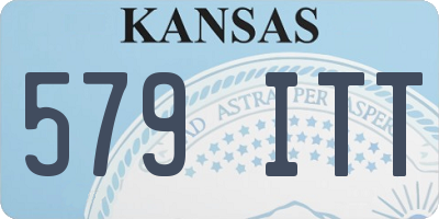 KS license plate 579ITT