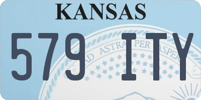 KS license plate 579ITY
