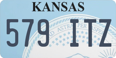 KS license plate 579ITZ