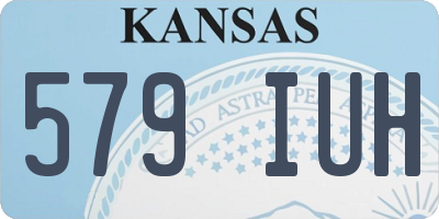 KS license plate 579IUH