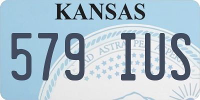 KS license plate 579IUS