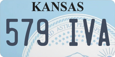KS license plate 579IVA