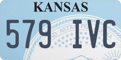 KS license plate 579IVC